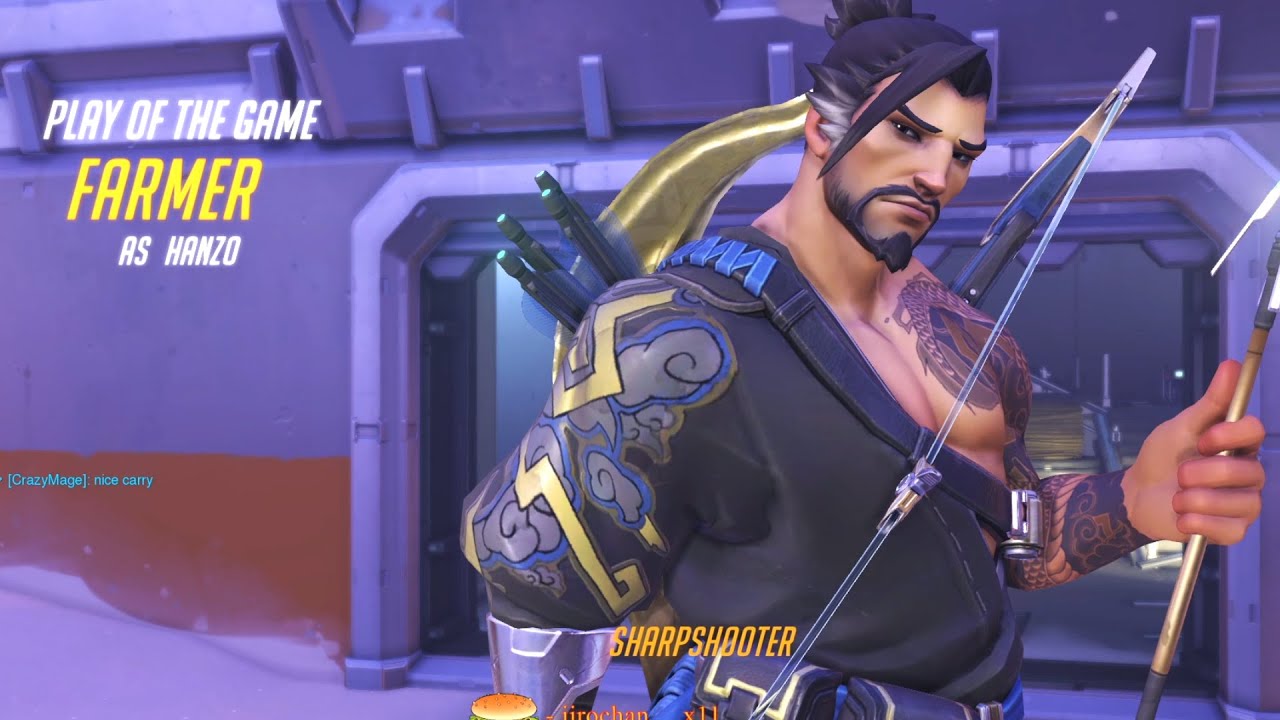 Dafran DPS Main Hanzo - POTG! [ Overwatch Season 30 Top 500 ]