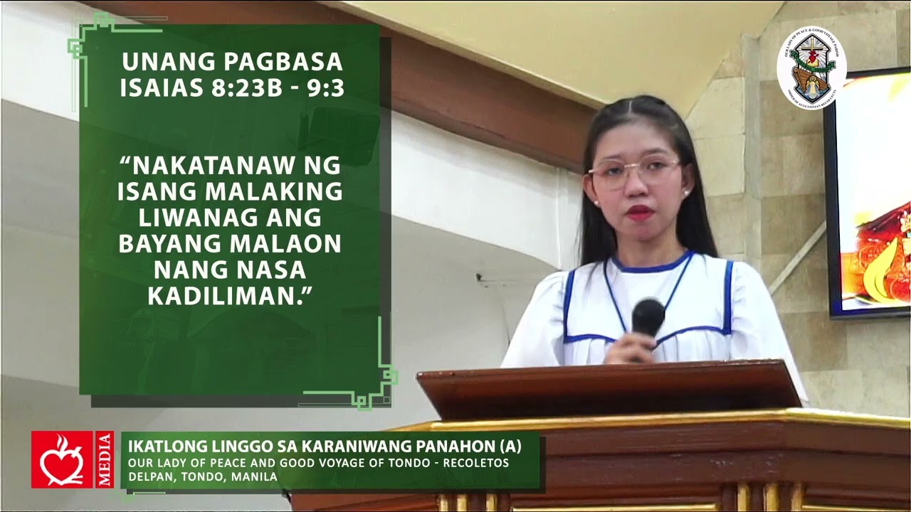Banal na Misa: Ika-3 Linggo sa Karaniwang Panahon (A)