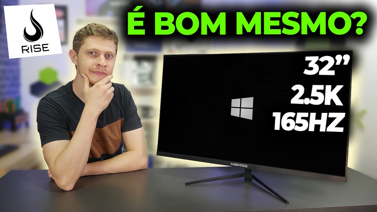 MONITOR GAMER BARATO RISE MODE &Eacute; BOM? 32 POLEGADAS E 165HZ, ESSA EU QUERO VER!