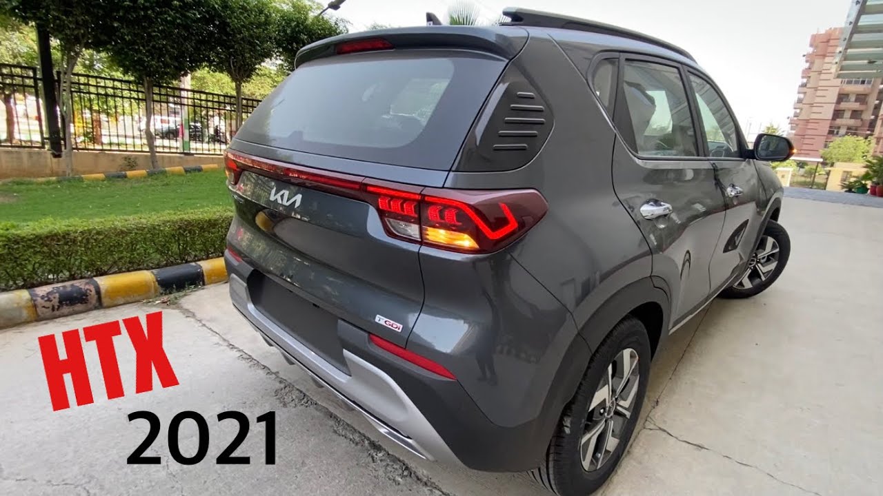 New KIA SONET HTX 2021 - New Features, Paddle Shifters, Sunroof, Fresu Alloy Wheels & OnRoad Price