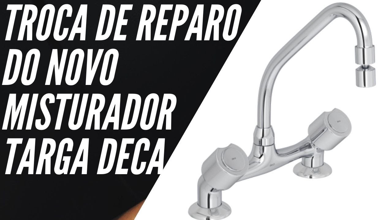 Como Trocar o Reparo do Misturador de Cozinha deca targa C40 Modelo Novo