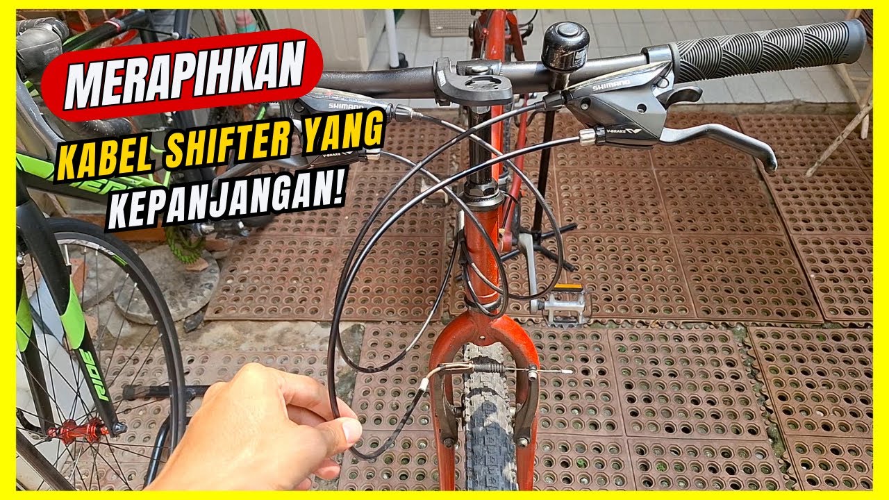 Cara memendekan kabel rem sepeda yang kepanjangan