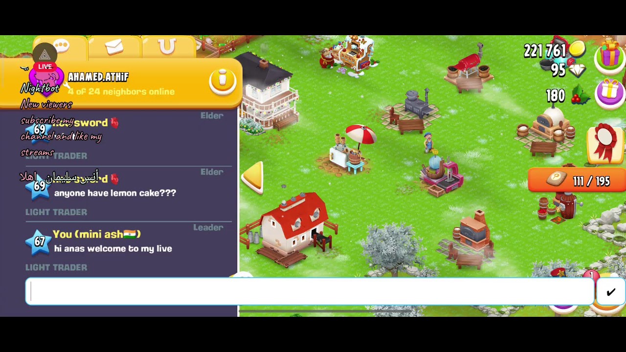 hayday live with friends| increasing barn and solo storage | let's hit 700 sub #8RRRG8C2U