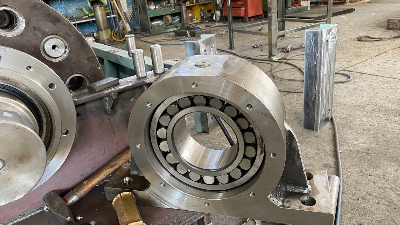 Fabrication des paliers en acier par usinage  ,soudage et assemblage