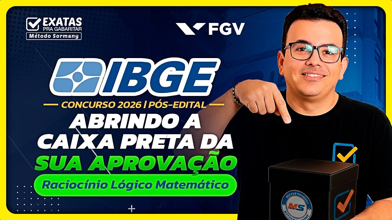 Concurso IBGE 2026: Abrindo a CAIXA PRETA da sua APROVAÇÃO! 🔑