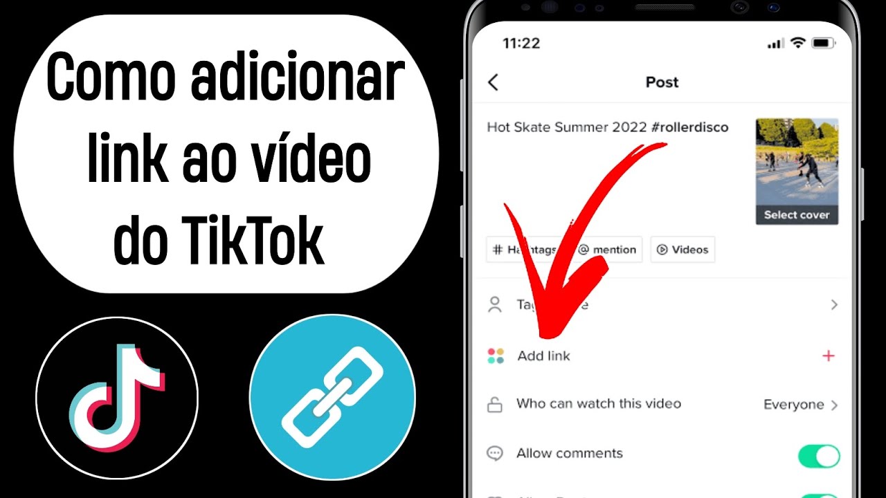 Como adicionar link para v&iacute;deos do TikTok (2023)