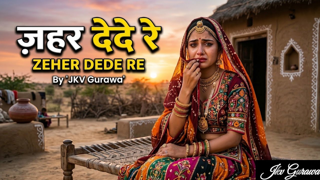 रूला देने वाला राजस्थानी गीत | जहर देदे रे (Zeher Dede Re) - JKV Gurawa 