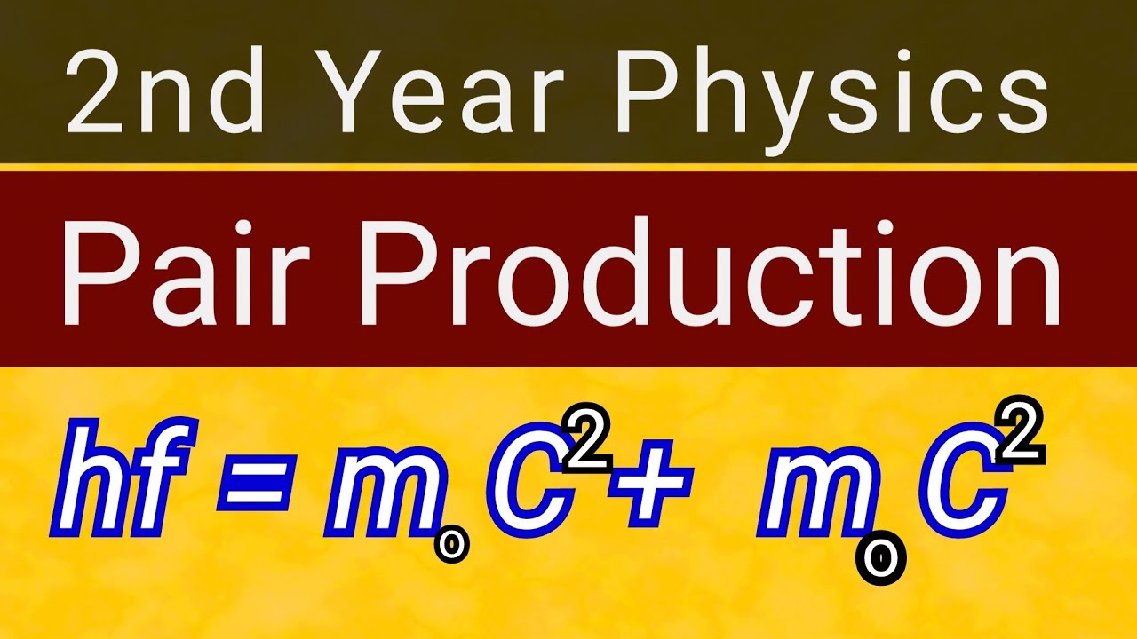 Pair Production || 2nd Year Physics |  Ch 18 Dawn of Modern Physics| FSc | BS Physics | 