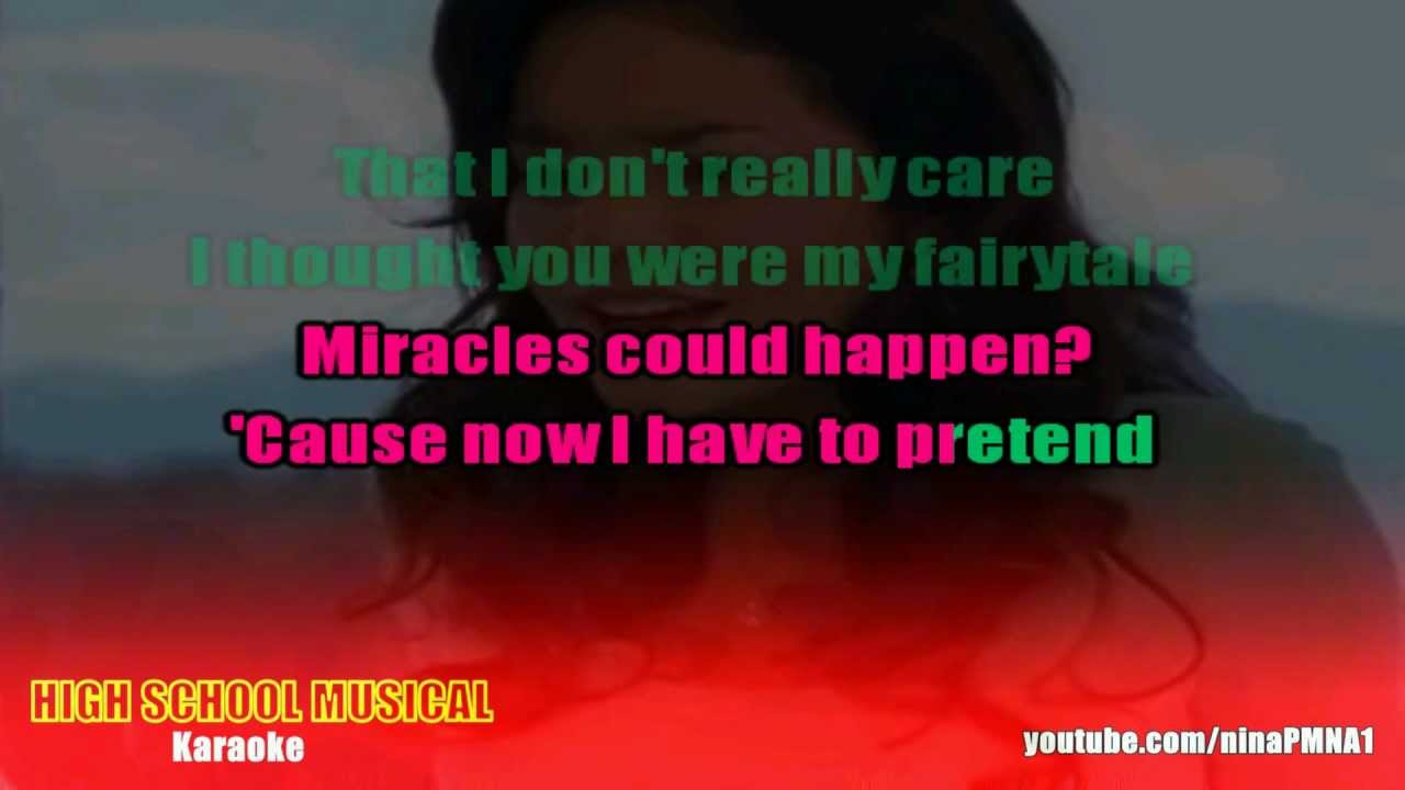 KARAOKE When There Was Me and You - High School Musical