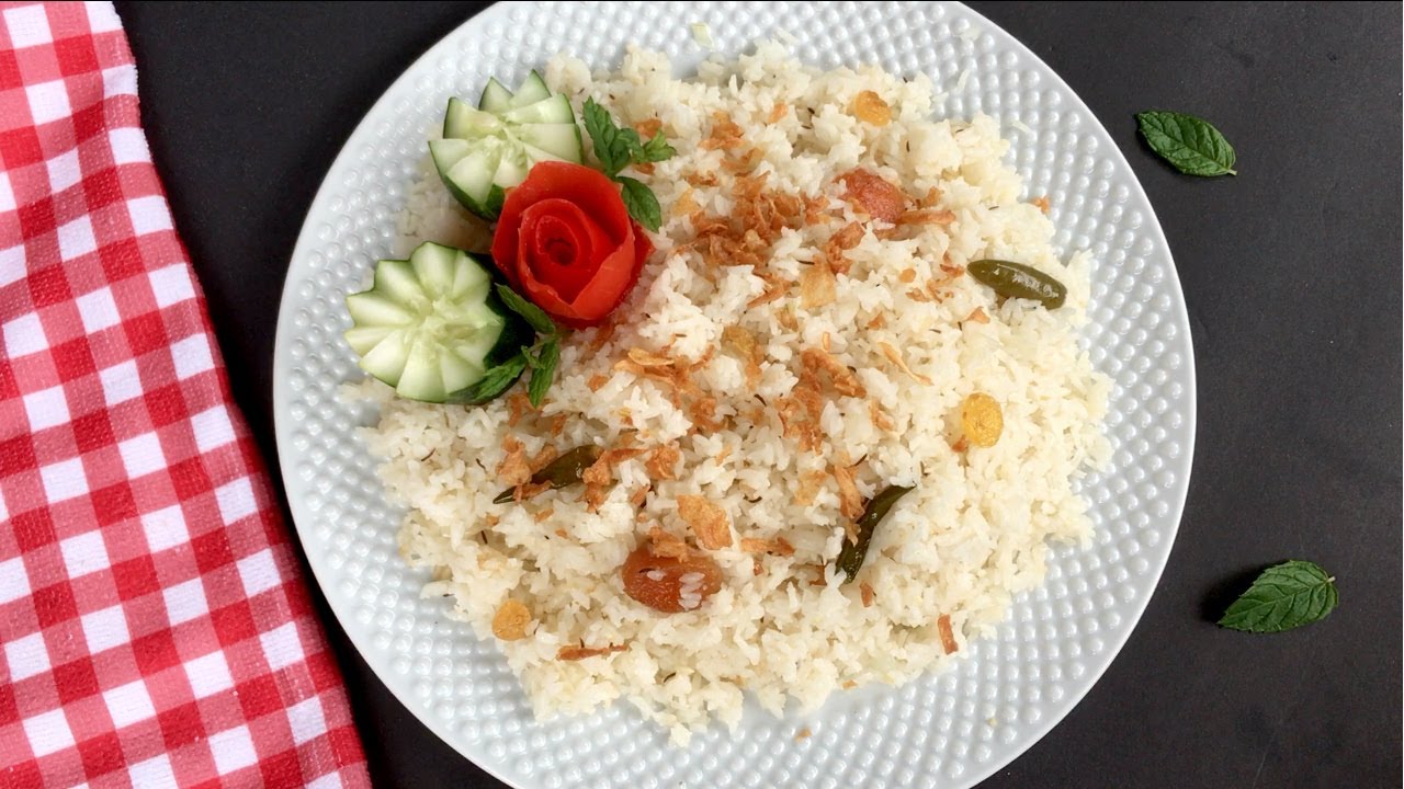 বাবুর্চি স্টাইলে বিয়ে বাড়ির পোলাউ || Plain Polau Recipe Bangla || Biye Barir Polao || Pulao