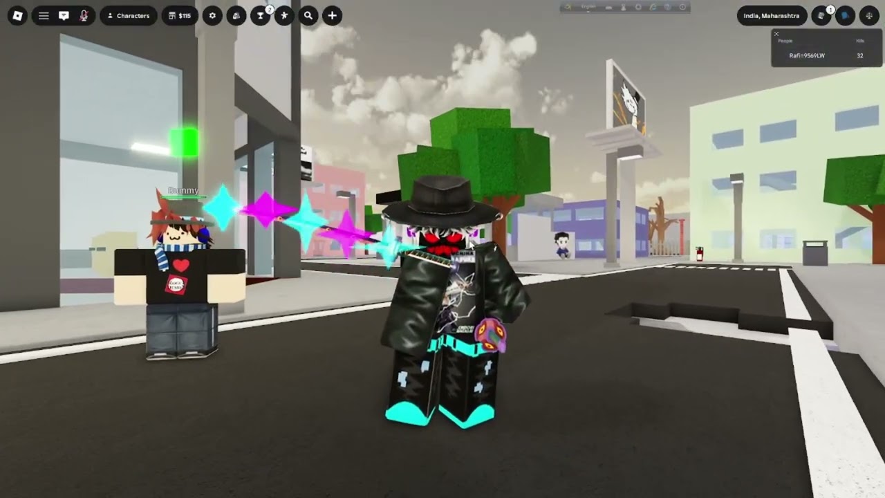 I TREAY DEMONE SLAYER MOVESET ON JJS JUJUTSO SENANEGANS