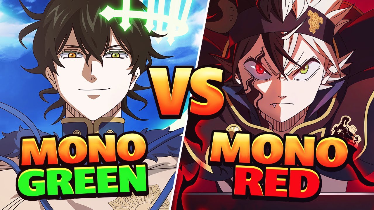MONO GREEN VS MONO RED IS... (Spirit Dive Yuno VS Black Asta) | Black Clover Mobile