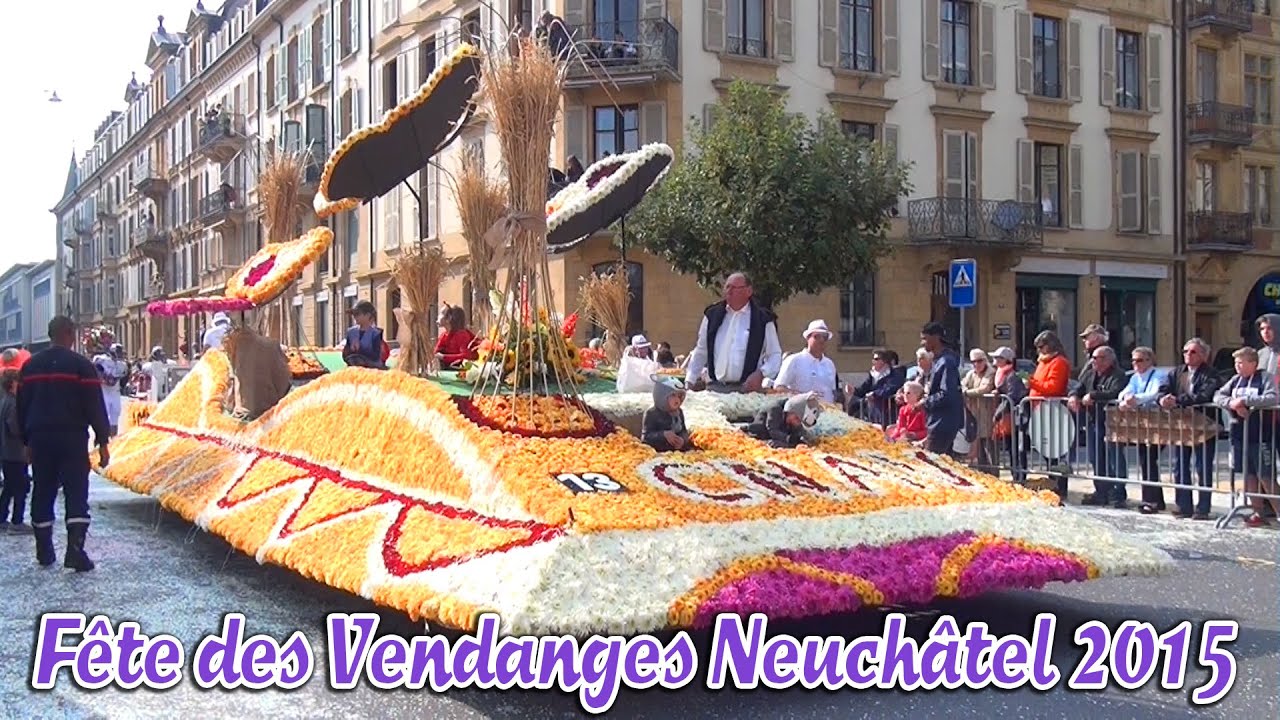Fête des Vendanges Neuchâtel 2015 Grand Corso fleuri