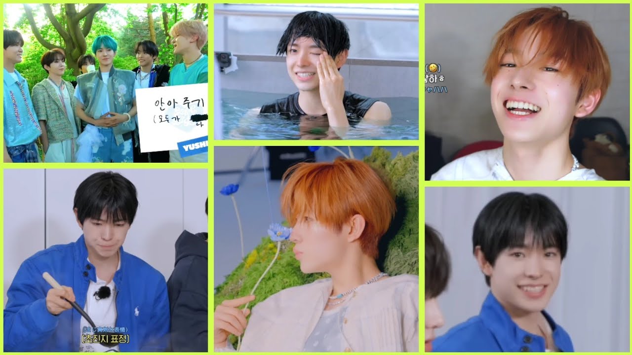 50분 동안 유우시 볼 사람🙋‍♀️ 출처는 설명 봐주세요💚 24년 7월 공식 영상 유우시 cut (~11일)