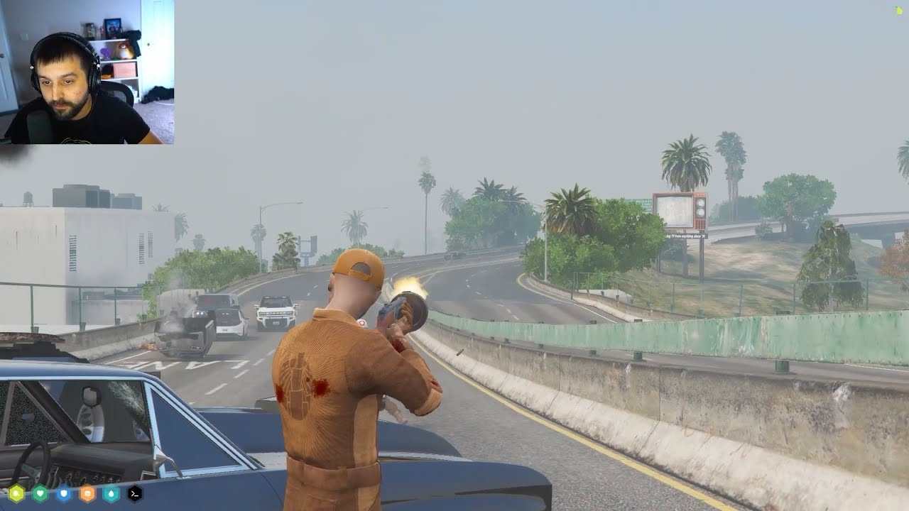 Новый Вавилон попал в засаду от 3Pas через минуту после перестрелки с RavenMC | Nopixel GTARP