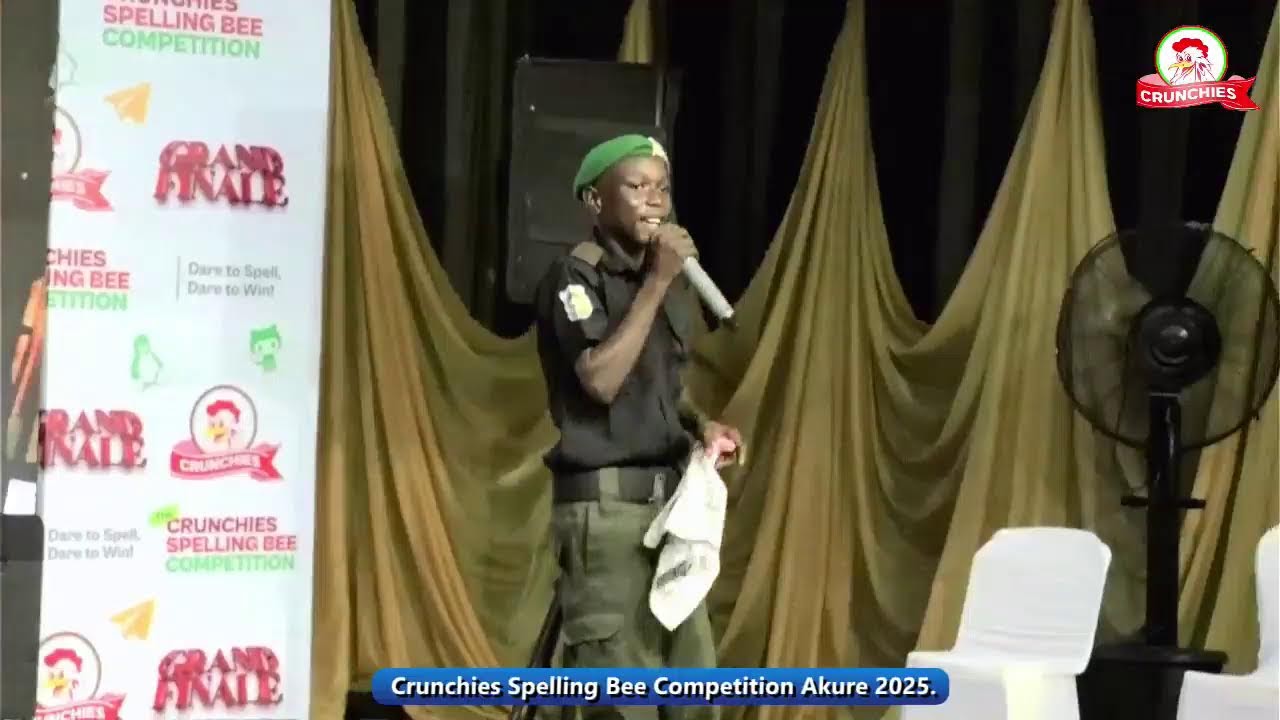 Crunchies Spelling Bee Competition Akure 2025.