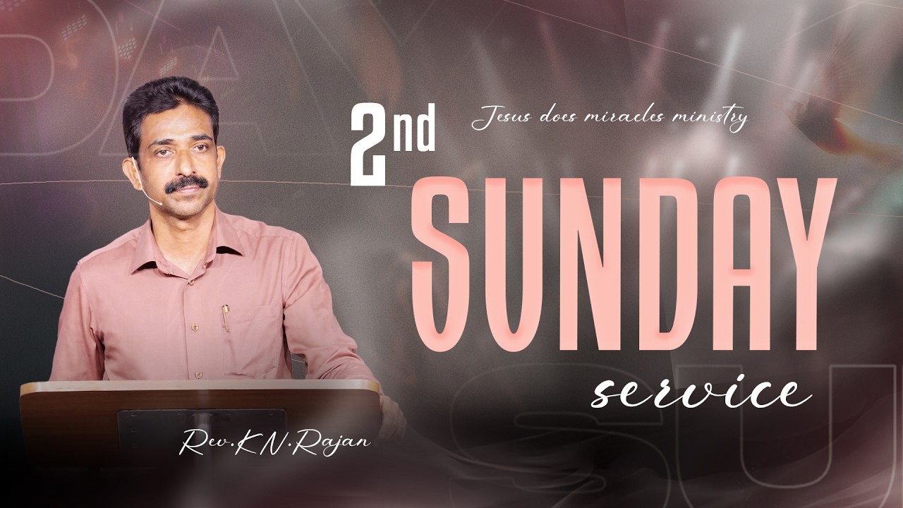 SUNDAY SERVICE - 2 | 15 MARCH 2026 | Rev. KN.RAJAN | JDM CHURCH