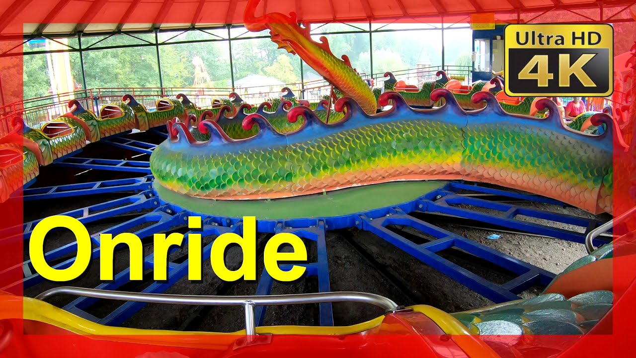 Drachenbahn Onride (POV) Video Schloss Beck Freizeitpark NRW &ndash; Zierer Berg & Talbahn schloss Beck 4K