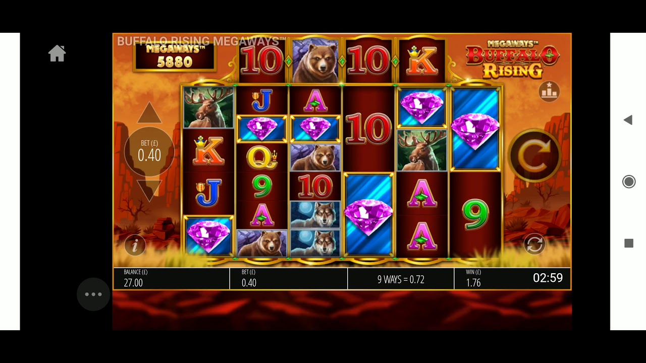 SIX JEWEL BONUS! Buffalo rising megaways first time ever 6 jewels bonus pays 😁