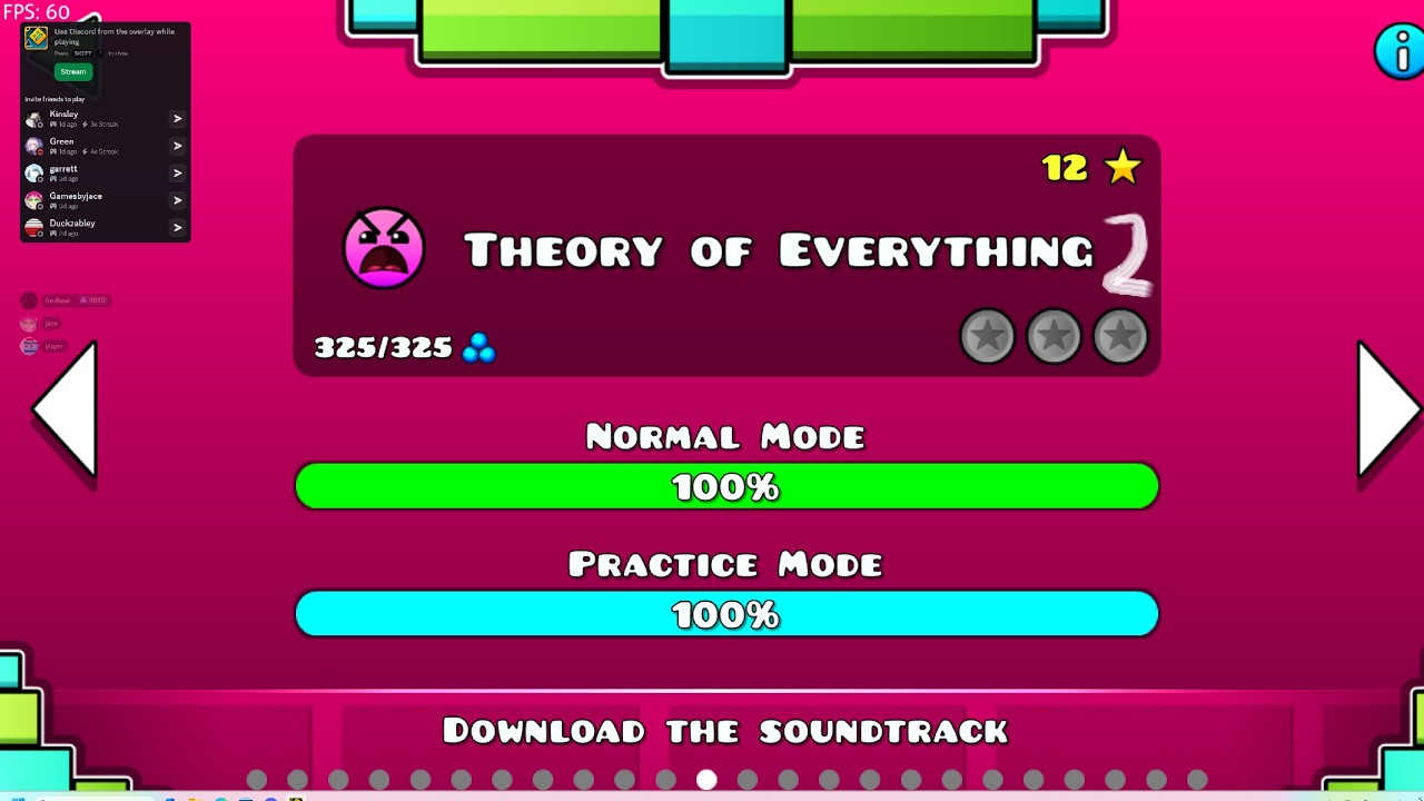 playing geometry dash