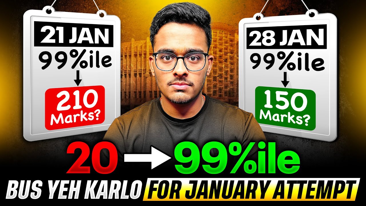 JEE Mains 2026: Strategy for 21,22,23,24 & 28 Jan Exam🔥| Last 7 Days Strategy