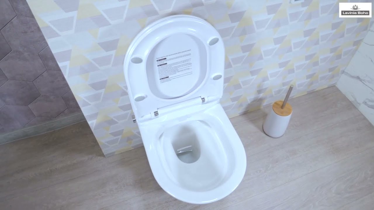 Умный безободковый подвесной унитаз Lavinia Boho Smart V Clean 335901RS