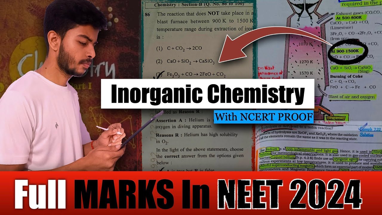 ЛУЧШАЯ стратегия, чтобы набрать 60 из 60 по неорганической химии на NEET 2024❤️