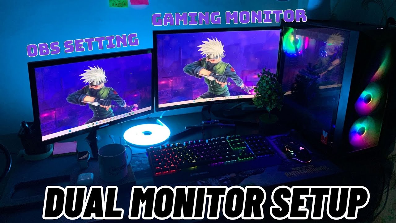 Dual Monitor Setup For Streaming Gaming || Windows 11