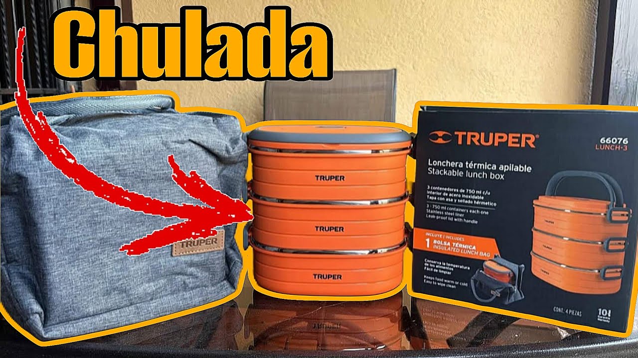 Lonchera Térmica Truper de Acero Inoxidable |Practica y Barata|