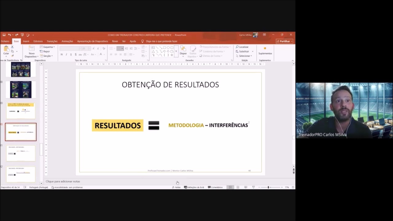 Treinador pouco competente na metodologia mas ganha jogos, porquê?