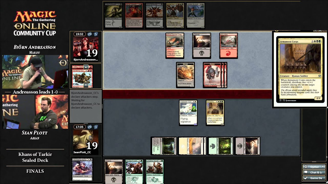 Magic Online Community Cup Pre-Prerelease Final: Sean Plott vs. Bj&ouml;rn Andreasson