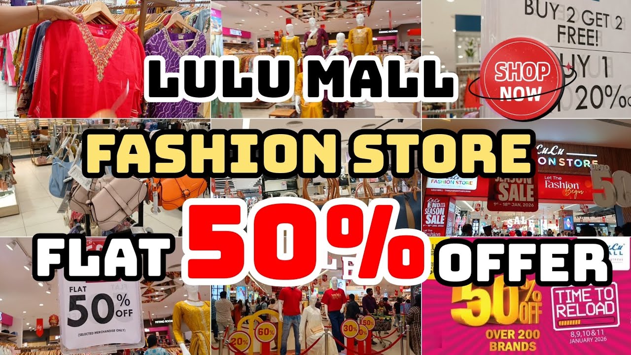 ലുലു മാളിൽ ഷോപ്പിംഗ് പൊളിച്ചു🔥50%ഓഫർ! #fashionstore  #sale  #lulumall #malayalam #shopping