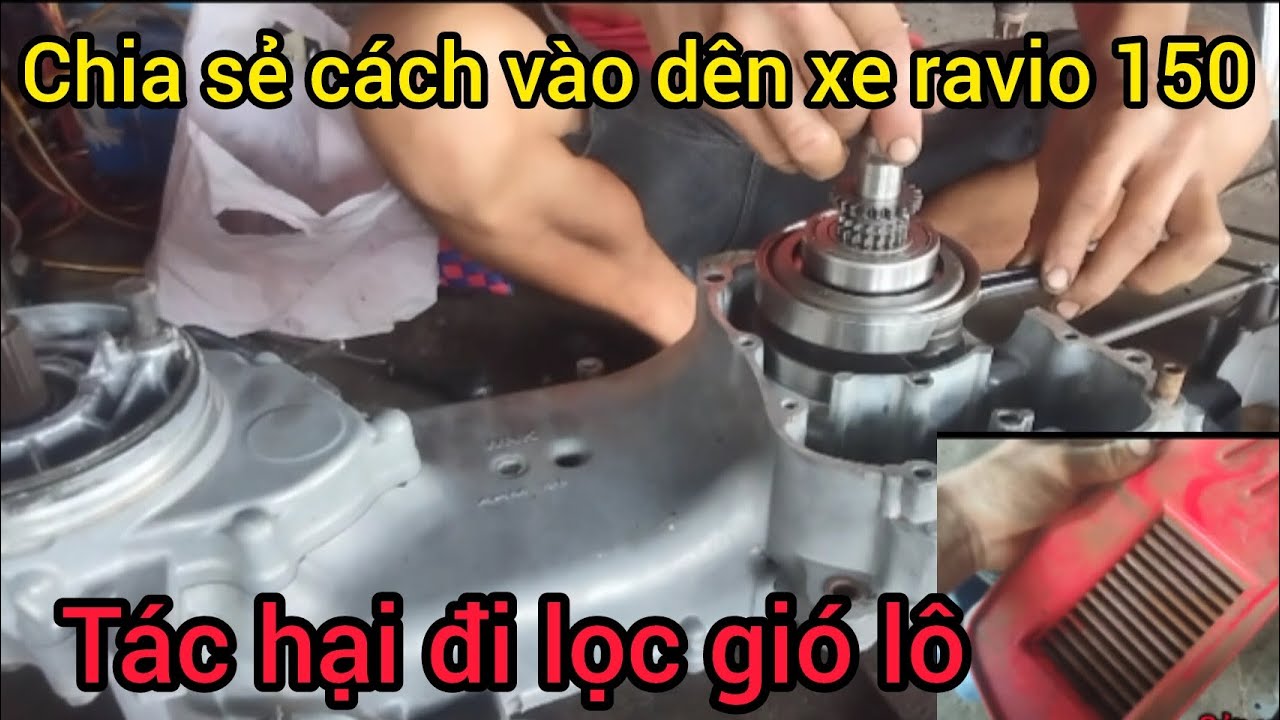 Ráp máy xe ravio 150, những điểm cần lưu ý
