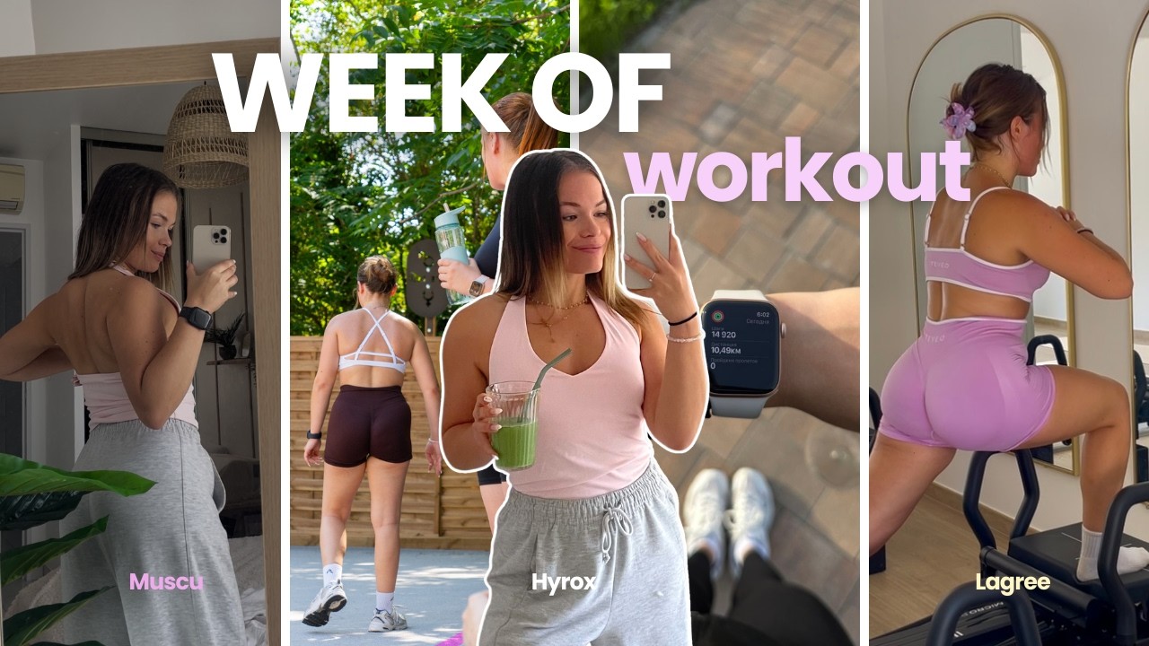 MA SEMAINE D’ENTRAÎNEMENTS | Routine sportive complète : muscu, hyrox & lagree