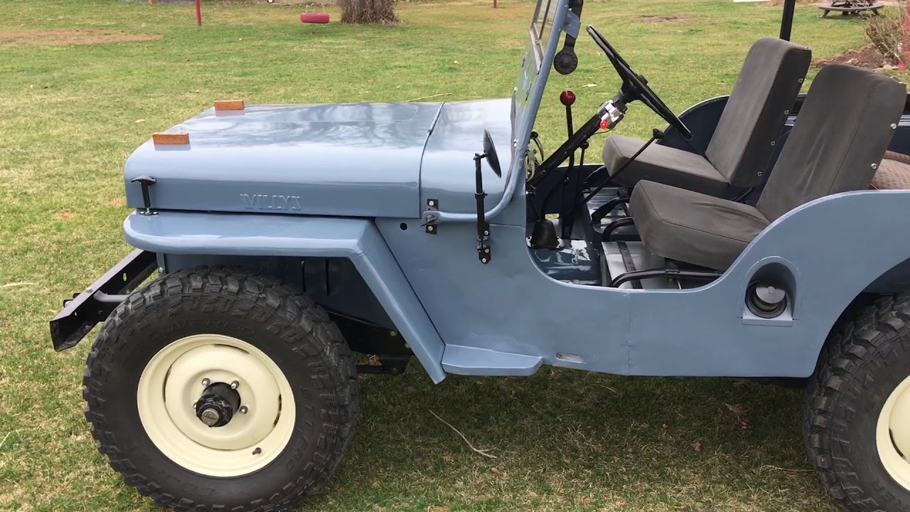 Willys t18 4 speed TDI Diesel Jeep Crawl gear demo.