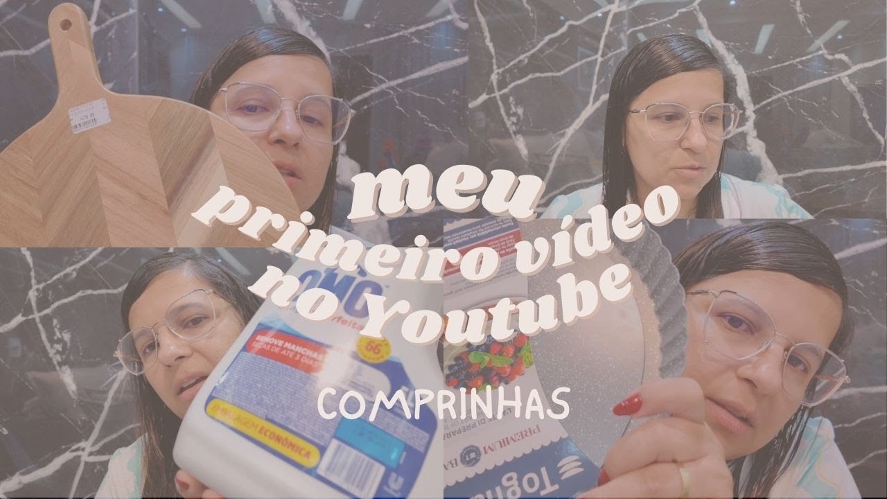 Meu primeiro vídeo para o YouTube - Comprinhas