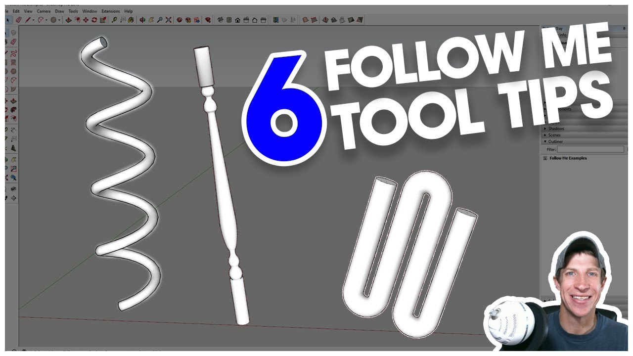 6 отличных советов по использованию инструмента FOLLOW ME для SketchUp