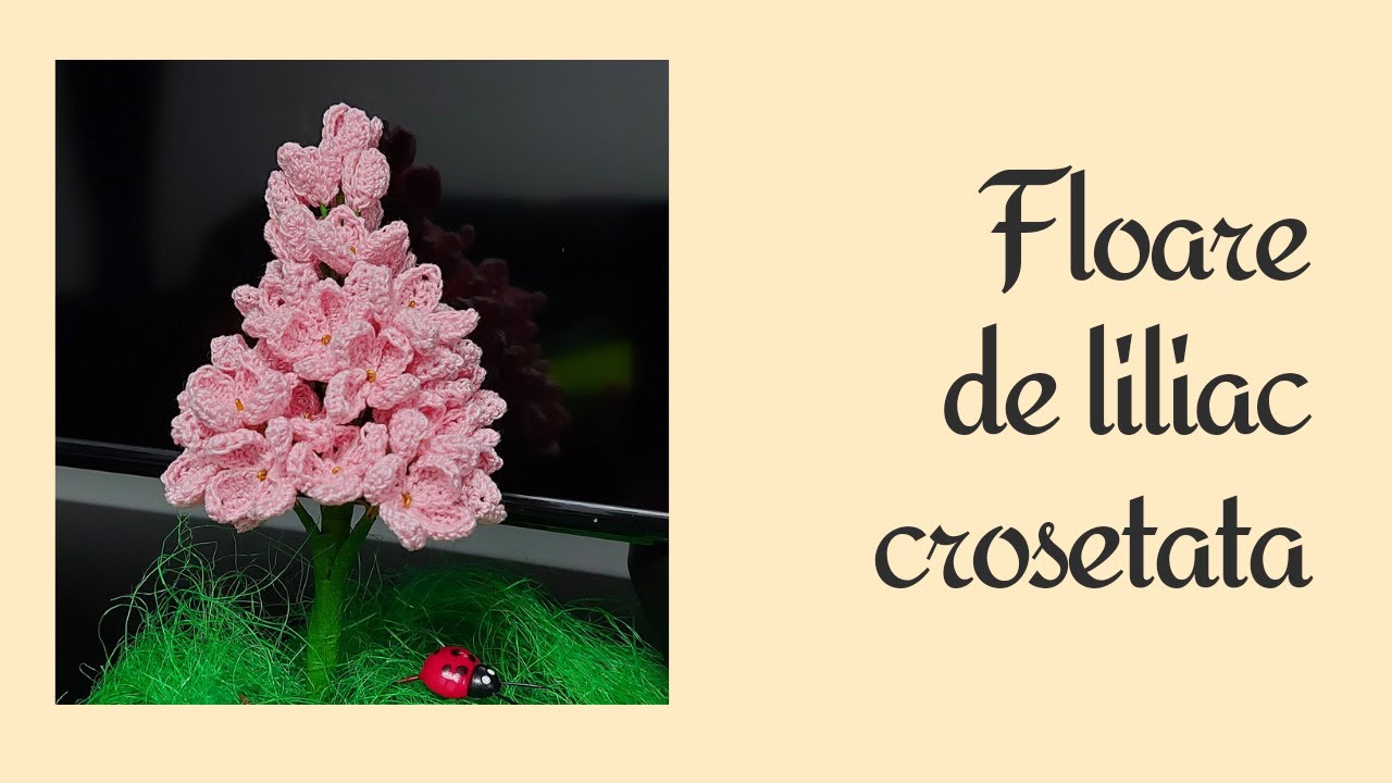 Floare de liliac crosetata