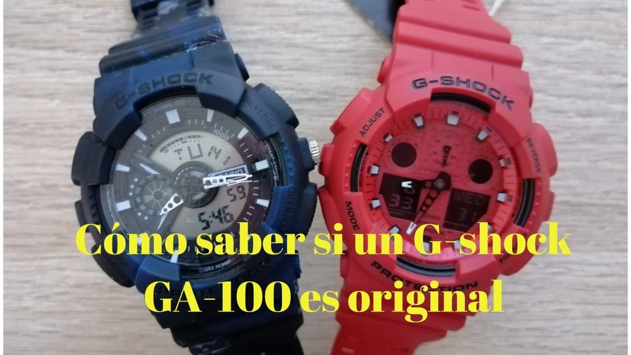 ¿Cómo saber si un G-shock GA-100 es original?