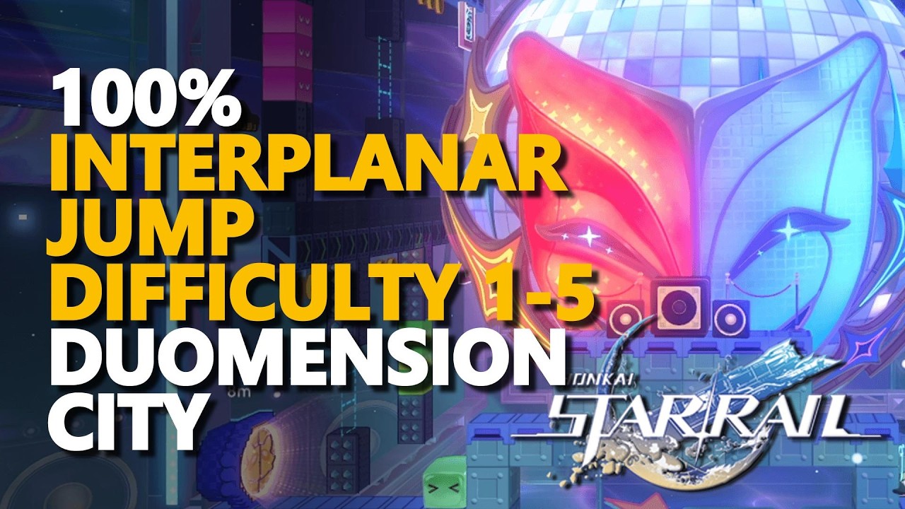 All Duomension City Interplanar Jump Difficulty 1-5 100% Exploration Honkai Star Rail