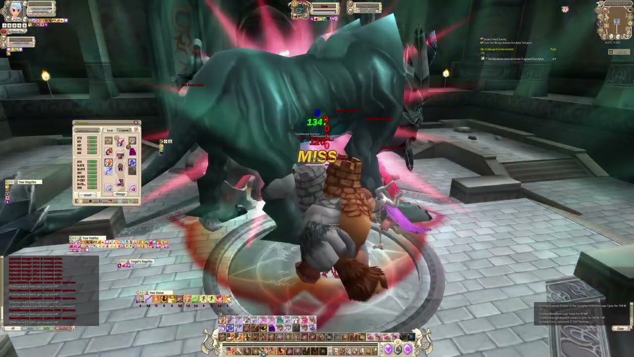 Deathknight - solo purgatory roar mouth - Grand Fantasia Origin
