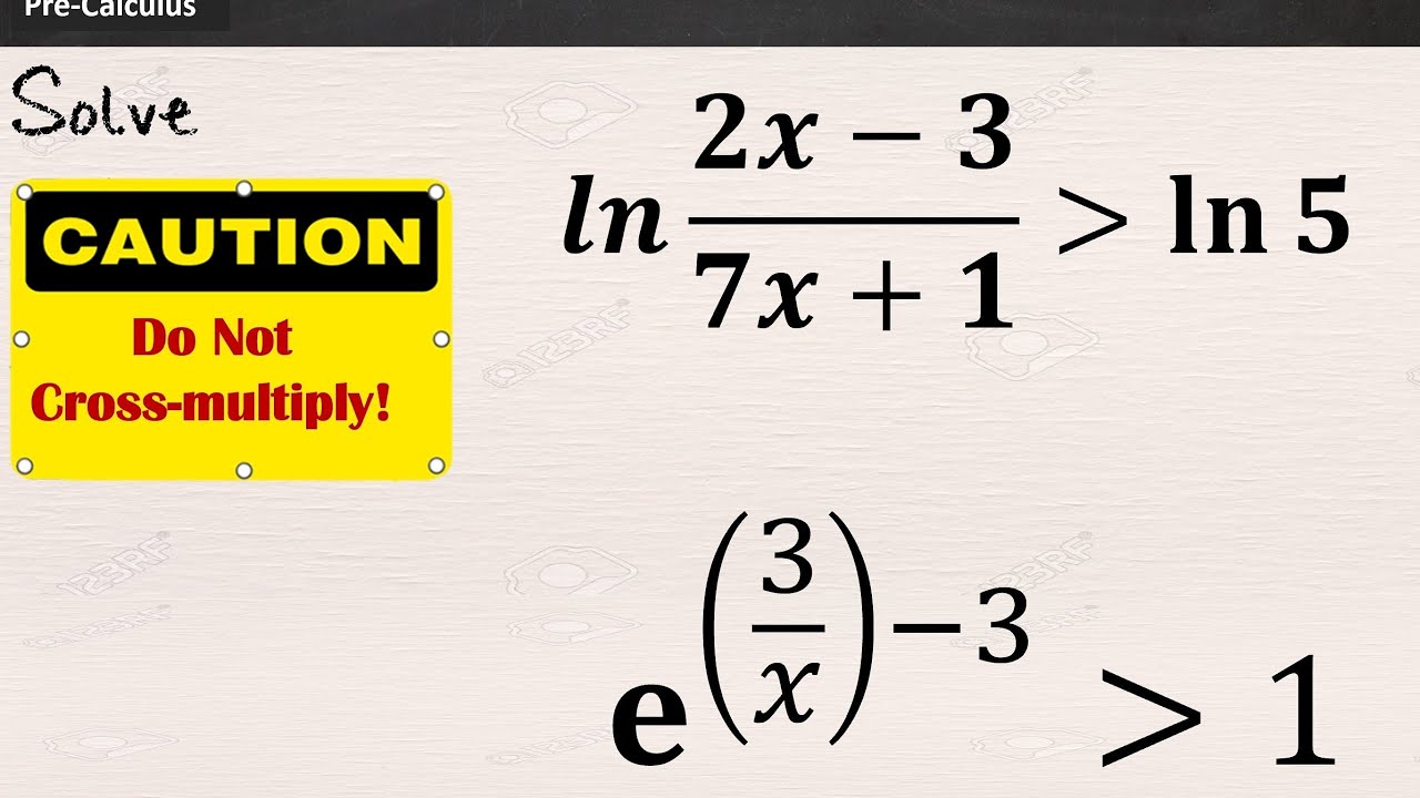 Solving Logarithmic and Exponential Inequalities with Restricted Domains