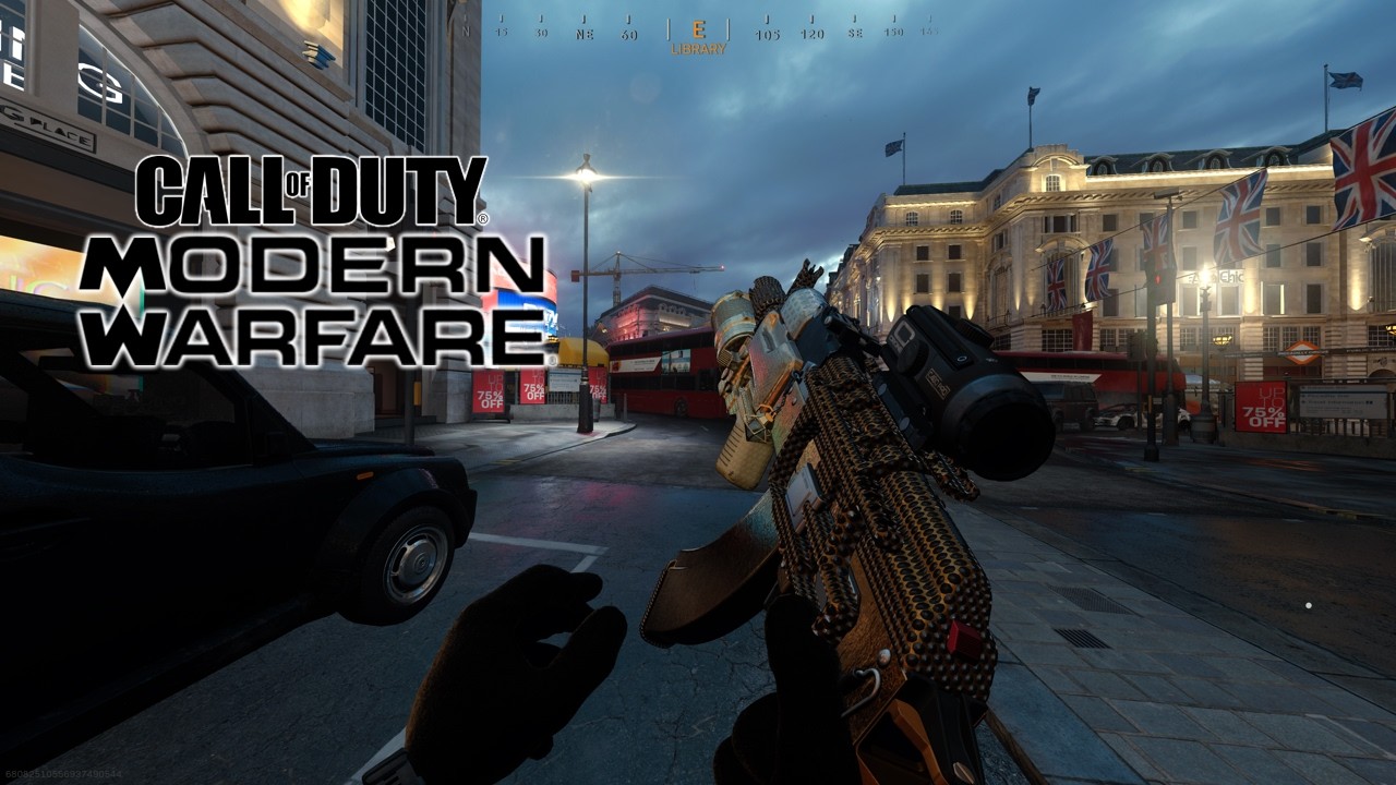 Call of Duty Modern Warfare Multiplayer AK74u Gameplay (No Commentary)