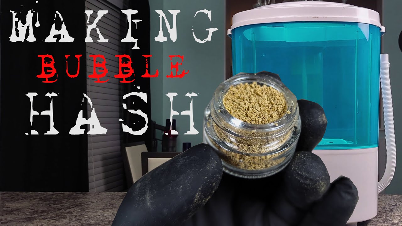 HOW TO MAKE TASTY BUBBLE HASH  ( FEAT. THE BUBBLE MAGIC WASHING MACHINE )