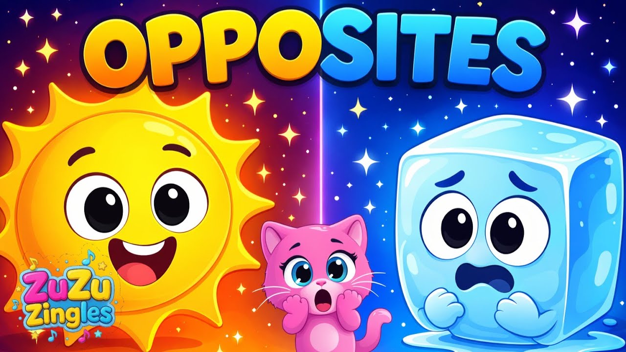 Opposites Fun Song | Learn Opposites for Kids