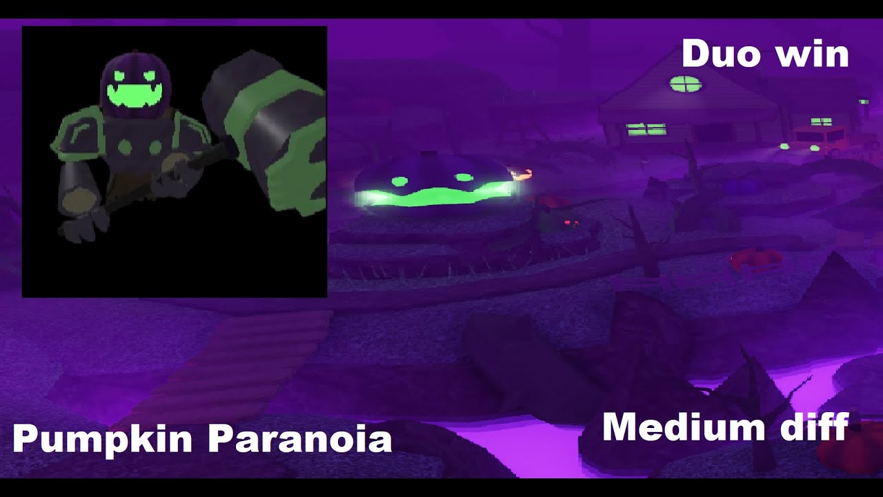 Pumpkin Paranoia Duo (Tower Heroes) Medium diff