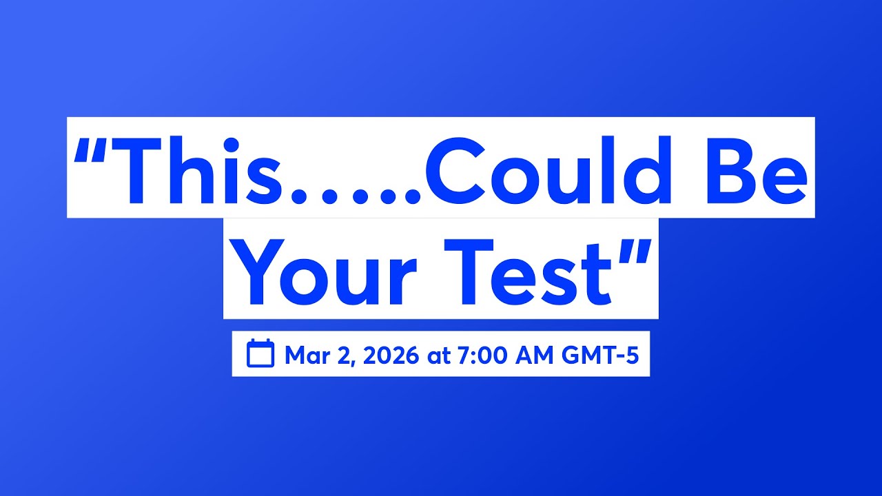 “This…..Could Be Your Test” 📱
