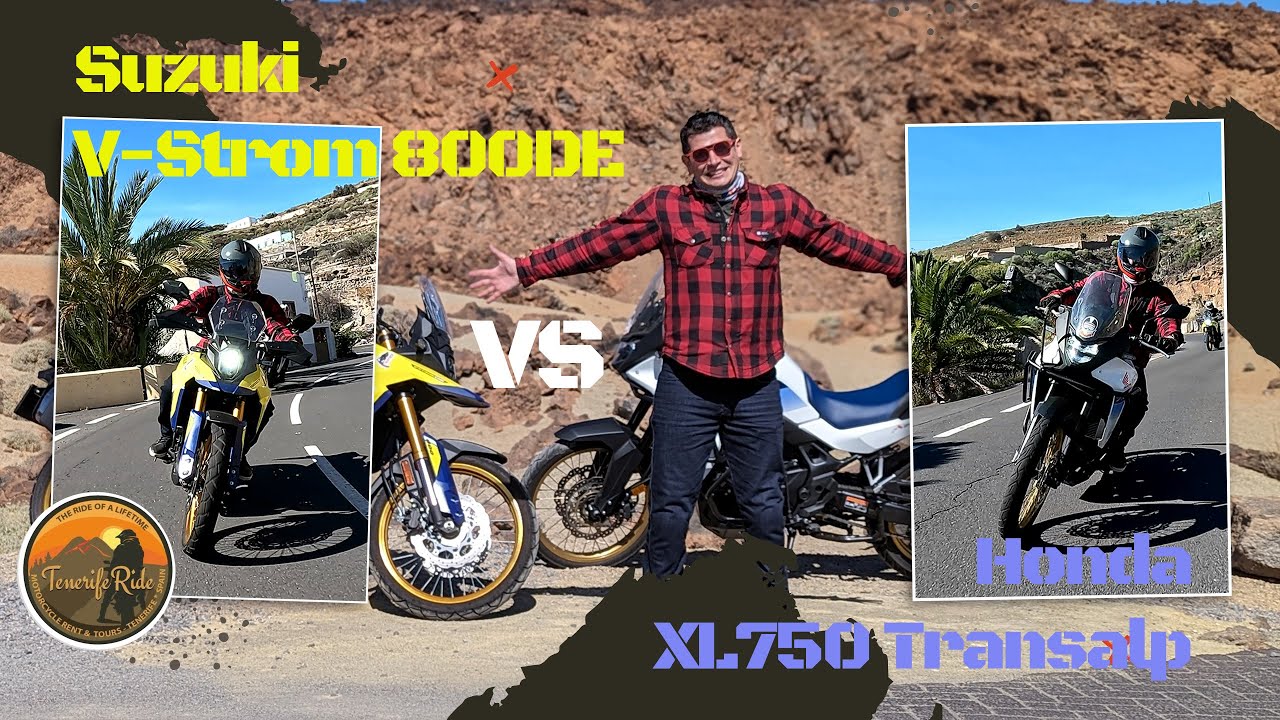 Suzuki V-Strom 800DE vs Honda XL750 Transalp | TenerifeRide.com