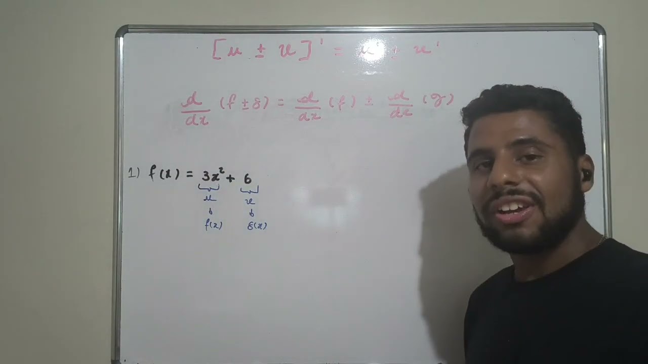 Cálculo diferencial e integral I: Regras de derivação - Derivada da soma pela diferença 