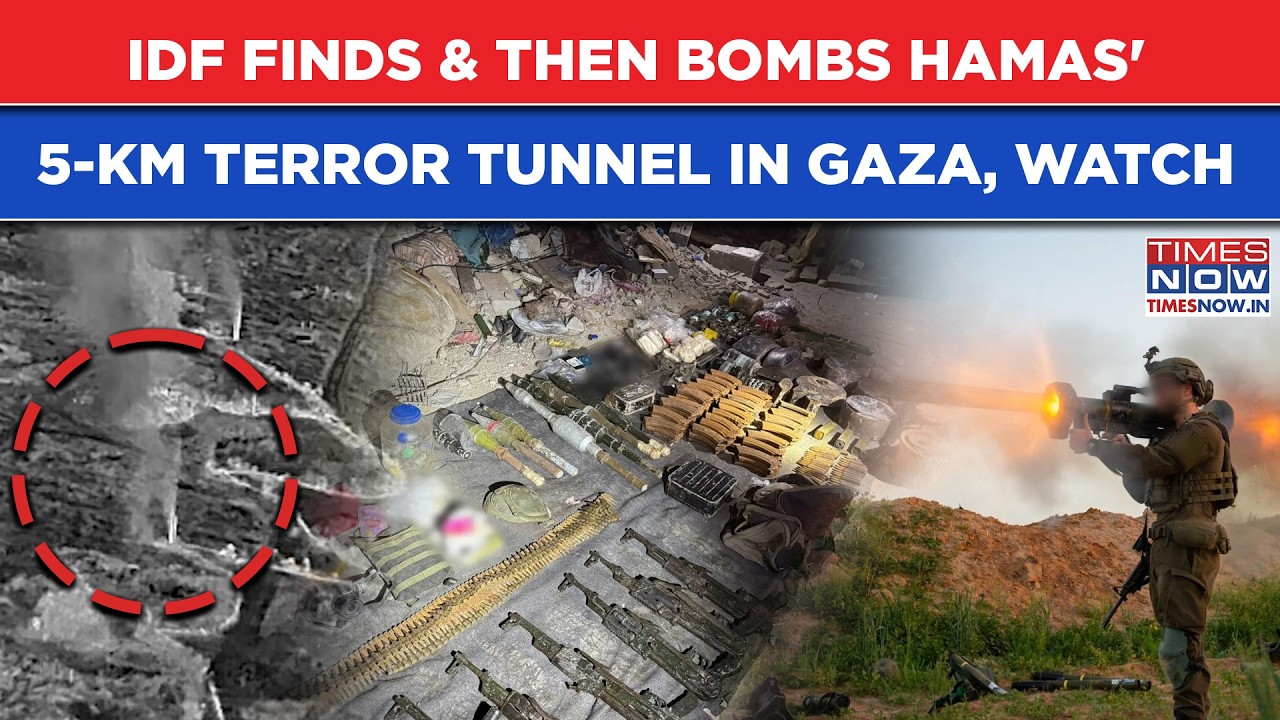 IDF Finds, Then Bombs Hamas' 5-Km Long Terror Tunnel In Gaza| On Cam: Grenades And Explosives Seized